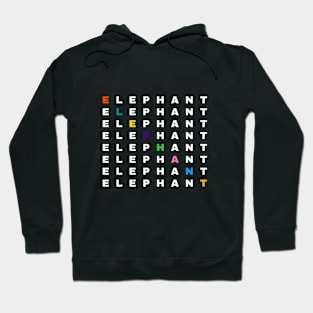 Elephant Text - Typography Hoodie